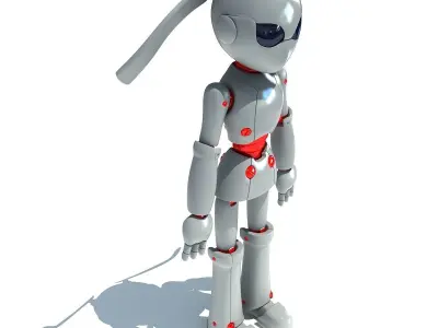 Simple Robot 3D Model 3D model