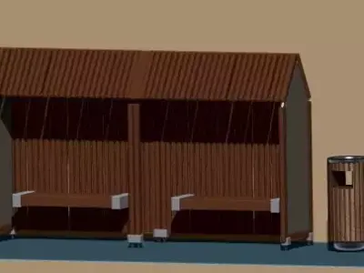 bus station 1 Free 3D model