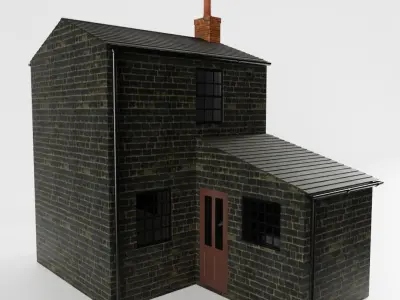 British Row Home 01 3D model