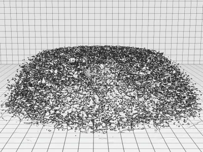 Lumion fountain - animated Low-poly 3D model