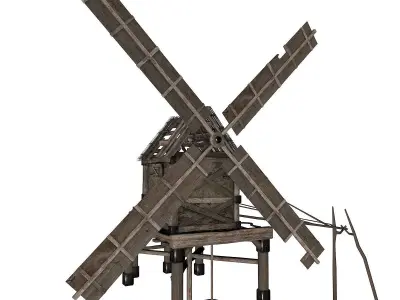 Old Windmill 3D model buy