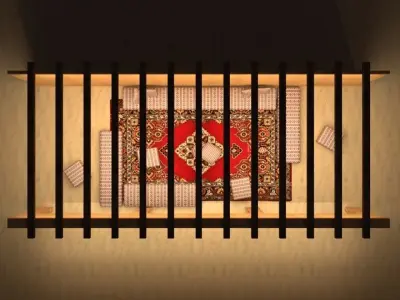 Traditional Arabic Outdoor Dining Salon  3D model