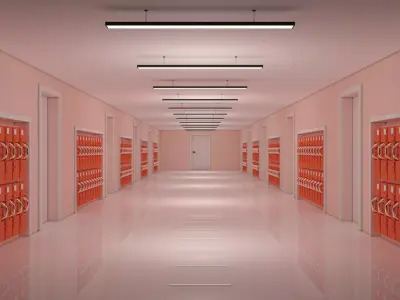 Apartment Corridor 3D model