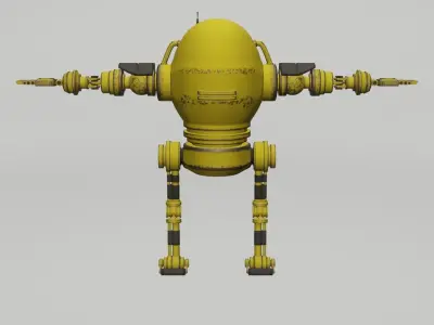 Robot with arms and legs 3D model