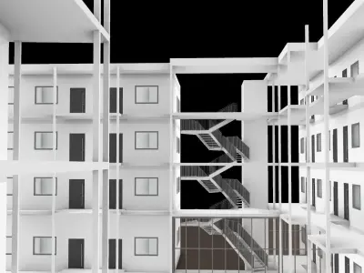 Social Condenser - Wohnblock 3D model