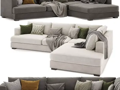 Brandon corner sofa 3D model purchase