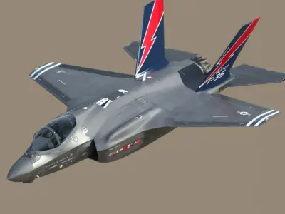  US Air Force F-35 AF-1 Lightning II with Pilot 