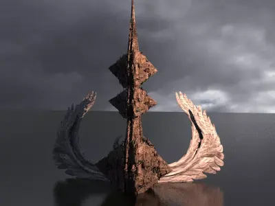 Underworld Nephilim Winged spear 3D model