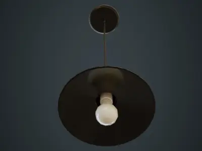 Hanging Lamp 4A Low-poly 3D model