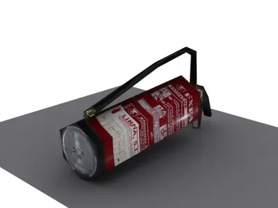 Fire Extinguisher Low poly Free low-poly 3D model
