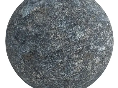 Black Rock Stone Wall Cliff  6k High Resolution Tileable 3D model