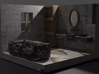 Minimalistic Bathroom  3D model