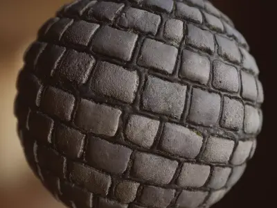 Tar-Jointed Cobblestones Texture