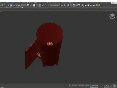 Upton Sconce Low-poly 3D model