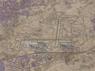 Taif - Airport - TIF Low-poly 3D model