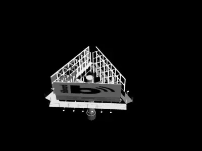 Billboard- signboard- street 3D model