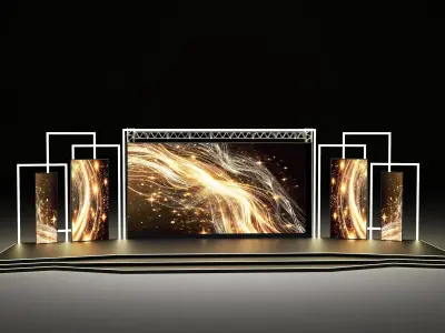 Event stage design 02 3D model