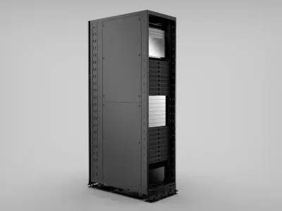 AI Data Center Server Rack     GB300  Realistic Server Cabinet 3D model