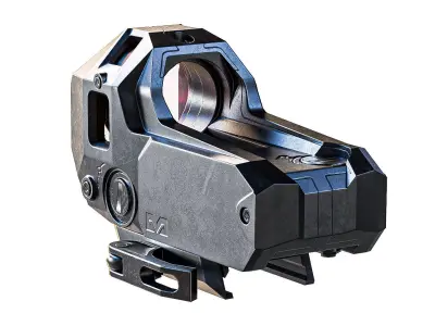 Mepro M22 Sight Lowpoly Scope Low-poly 3D model