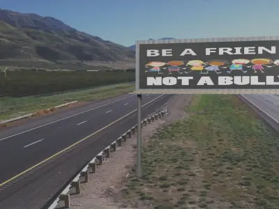 Awareness Billboard Sign  3D model