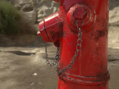 Fire Hydrant Free low-poly 3D model