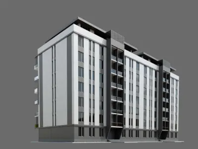 Residental Building ID039 3D model