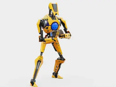BATTLE DROID RX-3000  RIGGED 3D model
