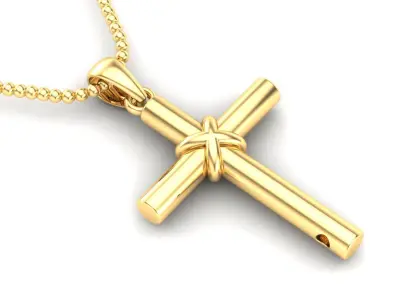 Light Gold Cross New Design  CP 23 3D print model