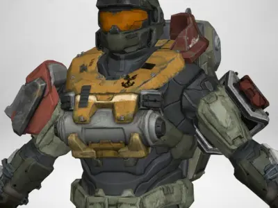 Gameready Characters halo 3D Model Pack