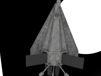 Star Wars Acclamator Low-poly 3D model