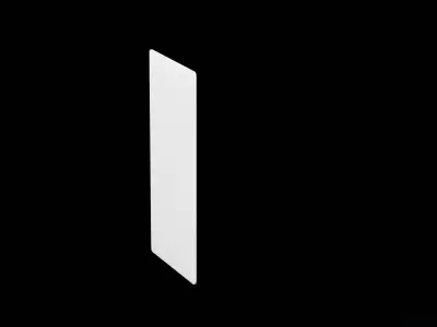 Street Sign Rectangle Double Tall Low-poly 3D model