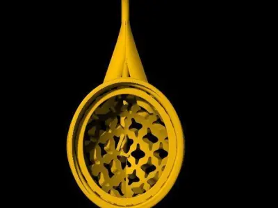 Oval Stone Stud Earrings 3dm file 3D print model