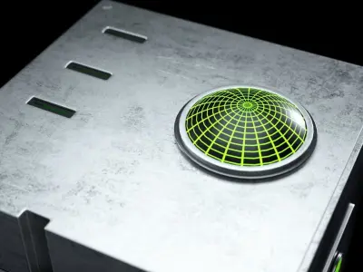 Sci-Fi Personal Computer Terminal 3D model