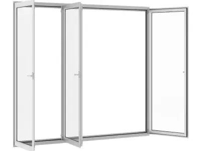 Metal Window 2824mm x 2360mm 3D model