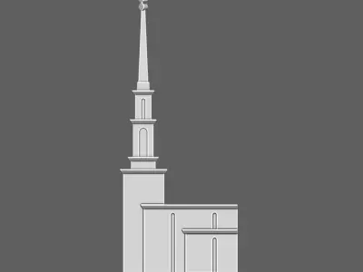 SAO PAULO TEMPLE - LDS SCULPTURE 3D print model