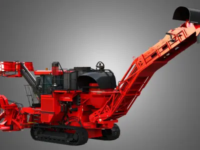 Austoft 8000 Sugercane Harvester 3D model