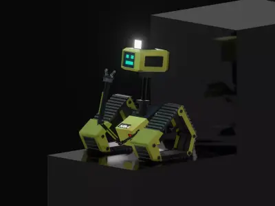 sci-fi ROBOT 3D model 3