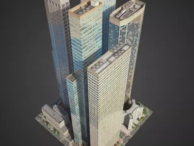 City District H1-H7 3D model