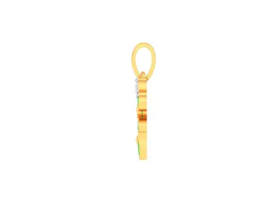 Kids Alphabet F Pendants 3dm STL OBJ FBX Renders Details 3D print model purchase