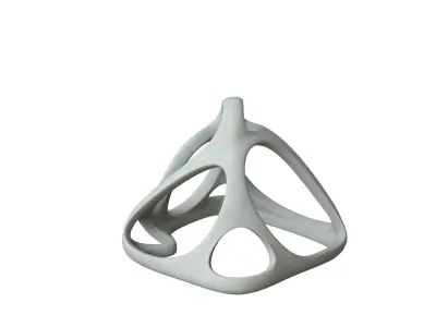 SciFi Cube Object No 58537 Low Poly Shape Low-poly 3D model