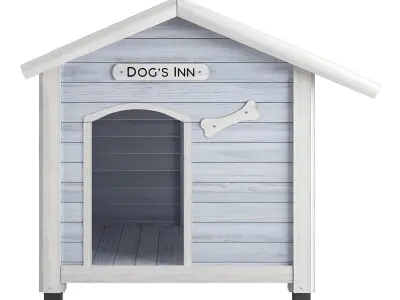 Wood Dog House 3D model