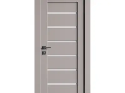 Modern entrance door 78 3D model