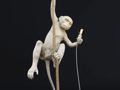 The Monkey Lamp Ceiling  Version by Seletti Low-poly 3D model