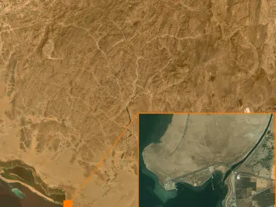 Mecca and the Red Sea coast of Saudi Arabia - tile n20 e40 3D model