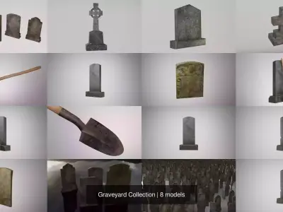 Graveyard Collection 3D Model Pack