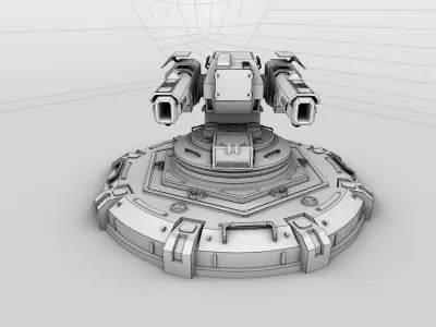 Futuristic Cannon 3D model