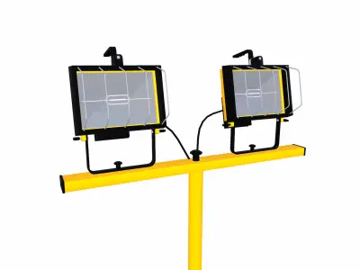 Halogen Light Low-poly 3D model