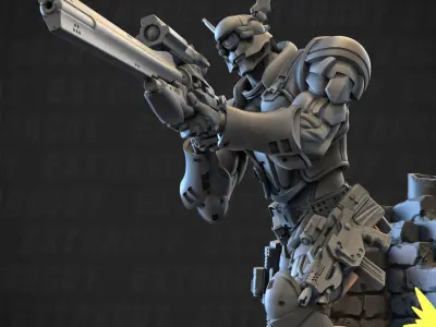 Killer Plankton 100mm and 32mm 3D print model