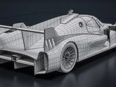  McLaren WEC 2027 White Mockup LMDh PreSeason Hypercar 