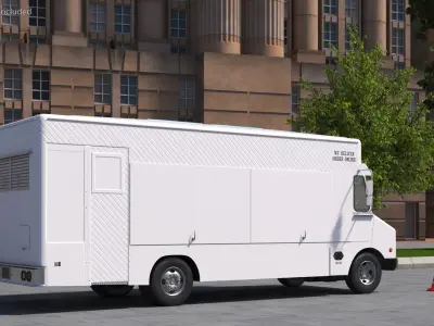  Urban Service Food Van White Simplified 